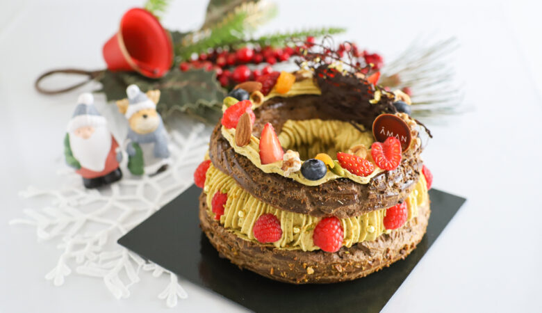 美しいパリブレストのクリスマスケーキとフレジェ＆タルトタタンのはなし『ラ・パティスリー by アマン東京』(12月)